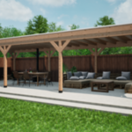 Douglas overkapping 400x1100cm Verando